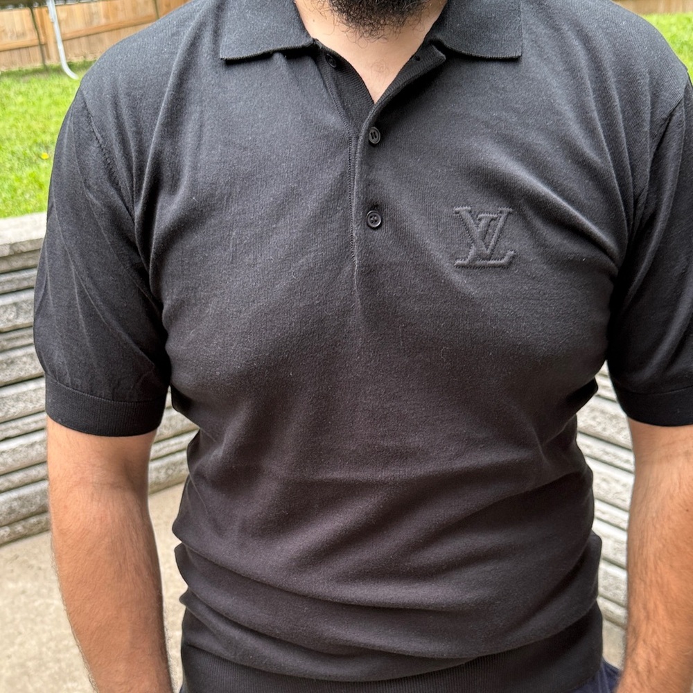 Louis Vuitton Black Polo Shirt for Men